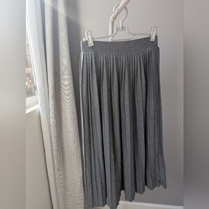 Pull&Bear Gray Maxi A-Line Skirt